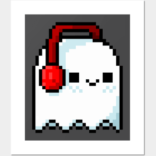 Music Ghost Pixel Art Posters and Art